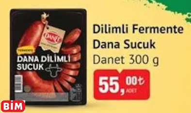 DANET  DİLİMLİ FERMENTE DANA SUCUK